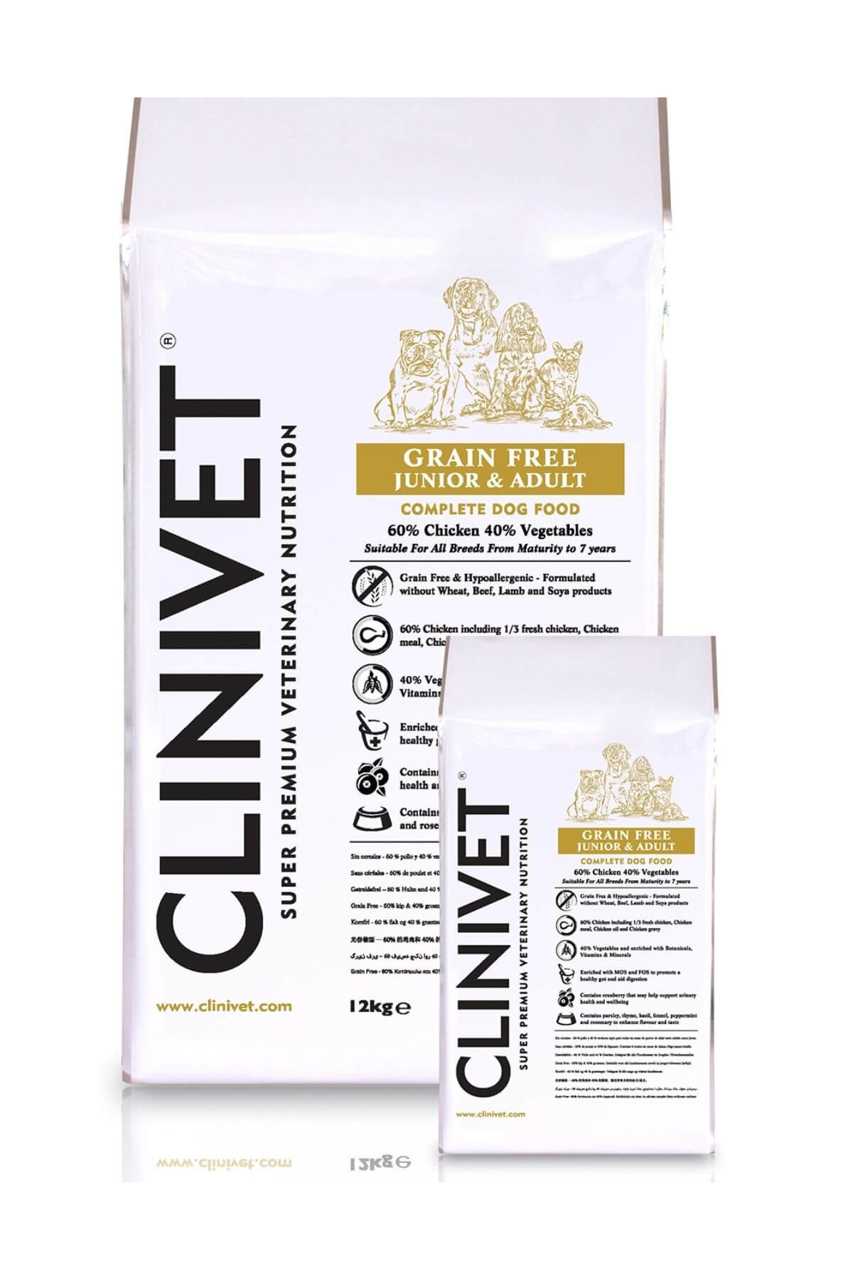 Clinivet Chicken Viljaton koiran kuivaruoka